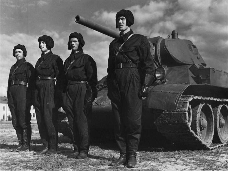 Экипаж танка Т-34-76. Битва за Москву. 1941
