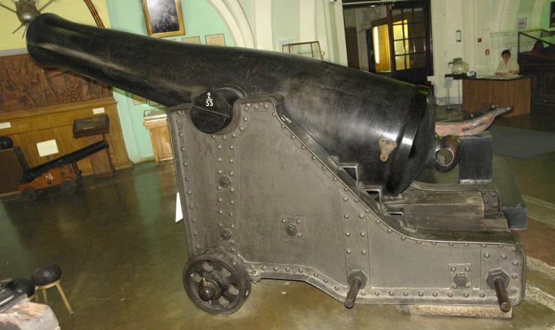 Пушка Маиевского Крепостная образца 1857 г. в артмузее СПб