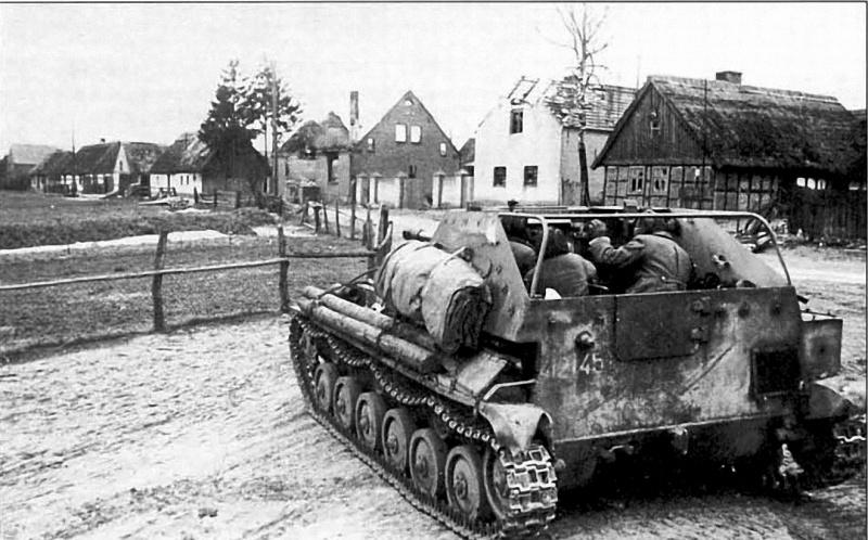 Самоходная артиллерийская установка СУ-76М в Германии. 1945