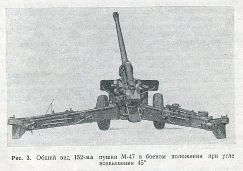 152-мм орудие М-47 (Боевое положение)