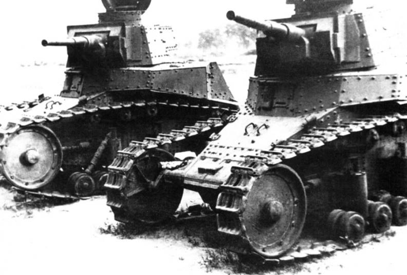Танки МС-1. 45-мм орудия