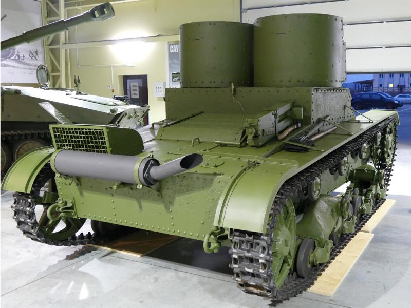 Танк Т-26 образца 1931 г. в Музее отечественной военной истории в Падиково