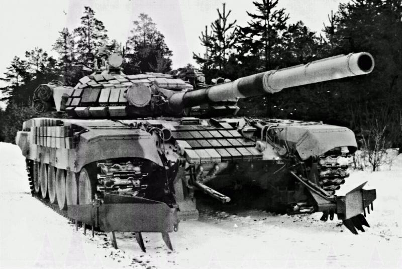 Трал КМТ-6 на танке Т-72