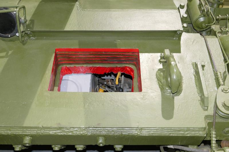 Танк Т-62М разрезной в Музее отечественной военной истории