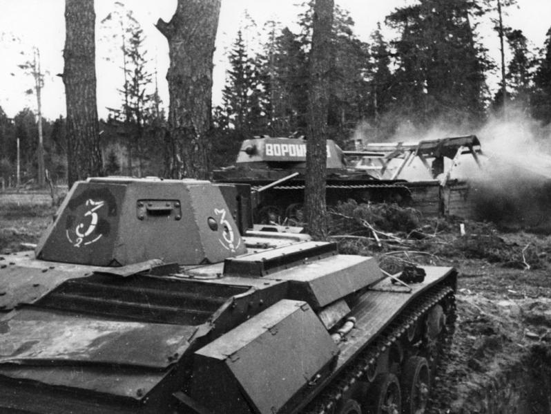 Танк Т-60 2-го батальона 3-й гвардейской танковой бригады. 1942 год