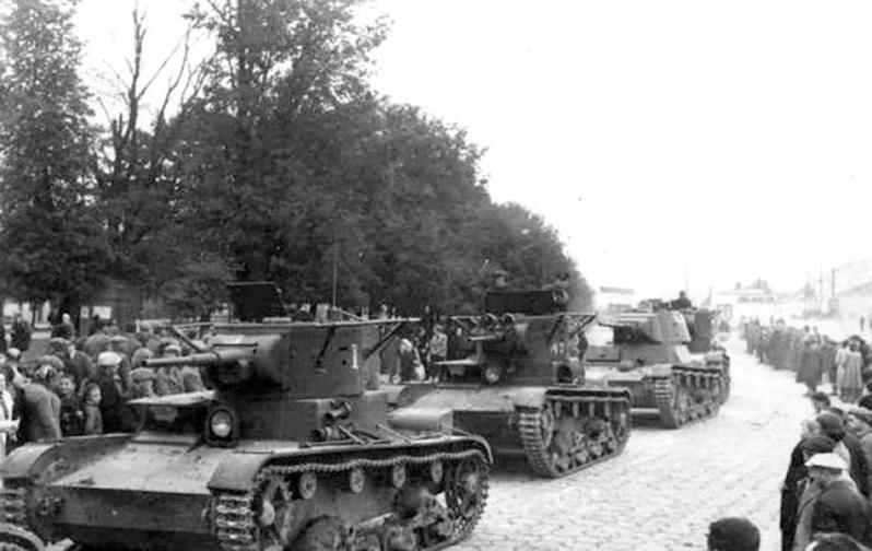Т-26 в Бресте. 29-я танковая бригада Кривошеина. 20 сентября 1939