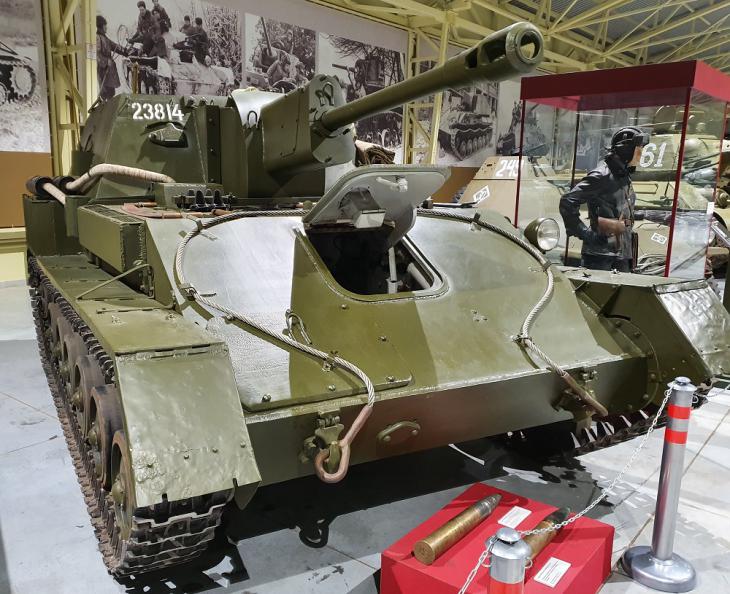 Самоходная артиллерийская установка СУ-76М в Музее отечественной военной истории