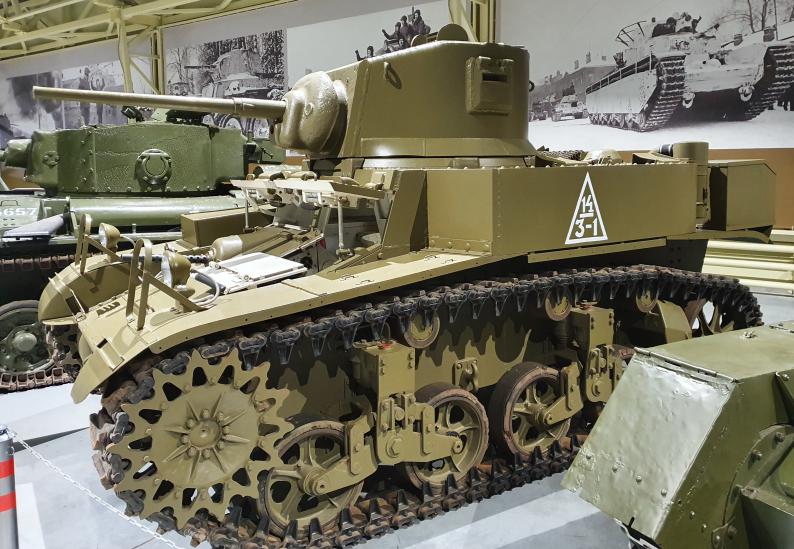Легкий танк M3 «Стюарт» в Музее отечественной военной истории