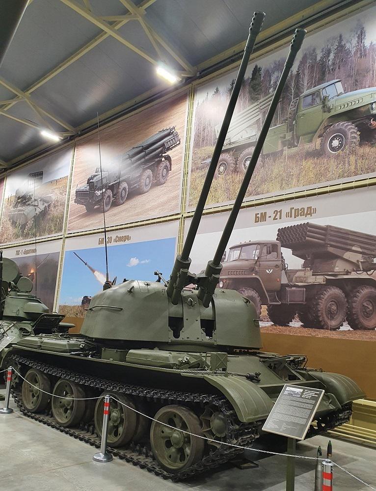 57-мм зенитная самоходная артиллерийская установка ЗСУ-57-2 в Музее отечественной военной истории