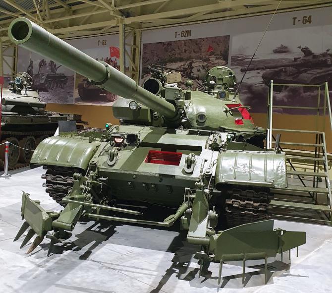 Танк Т-62М в Музее отечественной военной истории